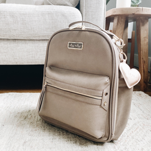 Load image into Gallery viewer, Taupe Mini Diaper Bag