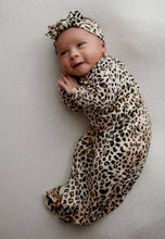 Load image into Gallery viewer, Leopard Knotted Gown & Bow