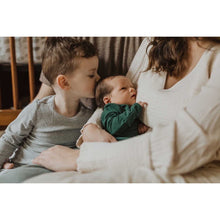 Load image into Gallery viewer, Forest Green Ribbed Knotted Gown