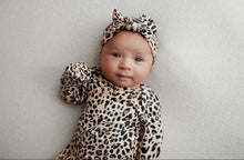 Load image into Gallery viewer, Leopard Knotted Gown & Bow