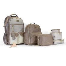 Load image into Gallery viewer, Taupe Mini Diaper Bag