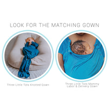 Load image into Gallery viewer, Blue Knotted Gown & Hat