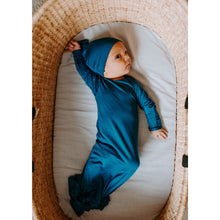 Load image into Gallery viewer, Blue Knotted Gown & Hat