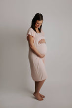 Load image into Gallery viewer, Heavenly Pink Mommy Labor and Delivery/ Nursing Gown