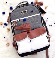 Load image into Gallery viewer, Coffee & Cream Boss Backpack Diaper Bag
