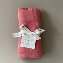 Load image into Gallery viewer, Muslin Swaddle Blanket : Mauve