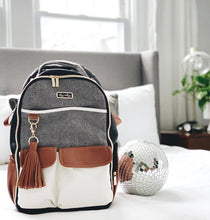 Load image into Gallery viewer, Coffee & Cream Boss Backpack Diaper Bag
