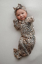 Load image into Gallery viewer, Leopard Knotted Gown & Bow