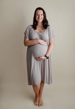 Load image into Gallery viewer, Harbor Mist- Labor & Delivery Nursing Gown