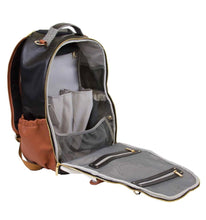 Load image into Gallery viewer, Coffee & Cream Boss Backpack Diaper Bag