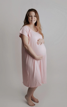 Load image into Gallery viewer, Light Pink Mommy Labor and Delivery/ Nursing Gown
