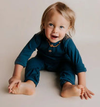 Load image into Gallery viewer, Navy Blue Ribbed Playsuit