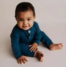 Load image into Gallery viewer, Navy Blue Ribbed Playsuit