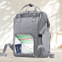 Load image into Gallery viewer, Diaper Bag Backpack (Classic Gray)
