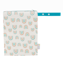 Load image into Gallery viewer, Travel Happens Medium Wet Bag- Rainbow