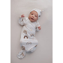 Load image into Gallery viewer, Rainbow Knotted Gown with Hat