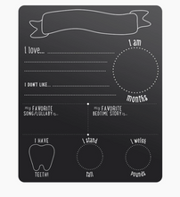 Load image into Gallery viewer, Baby Highlights Photo Sharing Chalkboard