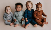 Load image into Gallery viewer, Clay Ribbed Playsuit- 0/3m