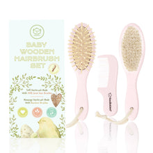 Load image into Gallery viewer, Baby Hair Brush and Comb Set (Blush)