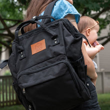 Load image into Gallery viewer, Diaper Bag Backpack (Trendy Black)