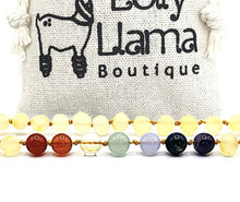 Load image into Gallery viewer, Amber Necklaces & Bracelets- Rainbow(Chakra)