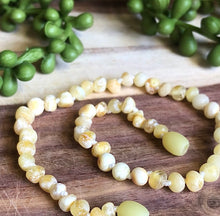 Load image into Gallery viewer, Amber Necklaces/ Bracelets: Milky Raw Amber