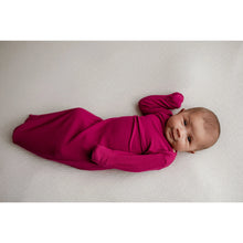 Load image into Gallery viewer, Magenta Ribbed Knotted Gown