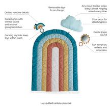 Load image into Gallery viewer, Ritzy Tummy Time Rainbow Play Mat