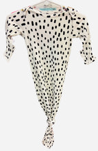Load image into Gallery viewer, Black & White Poka Dot Knotted Gown
