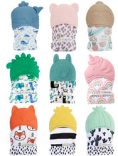 Load image into Gallery viewer, Silicone Teething Mitts- Many colors/options