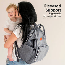 Load image into Gallery viewer, Original Diaper Bag Backpack, Baby Bags with Changing Pad: Classic Gray
