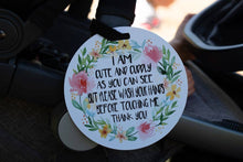 Load image into Gallery viewer, Cute Flower No Touching and Stroller Tag
