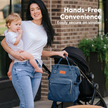 Load image into Gallery viewer, Original Diaper Bag Backpack, Baby Bags with Changing Pad: Navy Blue

