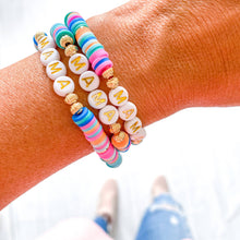 Load image into Gallery viewer, Mama Heishi Bracelets: Boy Mom
