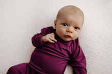 Load image into Gallery viewer, Plum Purple Knotted Gown &amp; Bow
