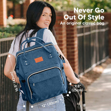 Load image into Gallery viewer, Original Diaper Bag Backpack, Baby Bags with Changing Pad: Navy Blue
