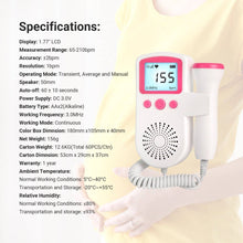 Load image into Gallery viewer, SpringBud FD-400B Fetal Doppler Heart Beat Monitor
