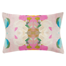 Load image into Gallery viewer, Monet’s Garden Pink Decorative Pillow: 14" x 20" Lumbar

