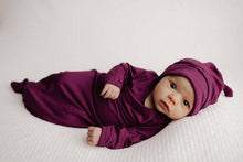 Load image into Gallery viewer, Plum Purple Knotted Gown &amp; Bow
