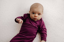 Load image into Gallery viewer, Plum Purple Knotted Gown &amp; Bow
