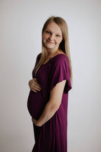 Load image into Gallery viewer, Plum Purple- Labor and Delivery/ Nursing Gown

