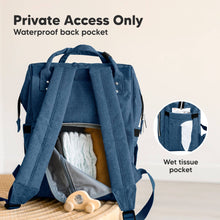 Load image into Gallery viewer, Original Diaper Bag Backpack, Baby Bags with Changing Pad: Navy Blue
