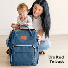 Load image into Gallery viewer, Original Diaper Bag Backpack, Baby Bags with Changing Pad: Navy Blue
