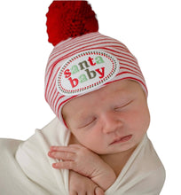 Load image into Gallery viewer, Striped Santa Baby Hat
