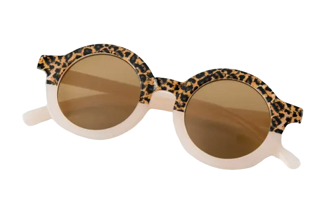 Retro Sunglasses - Pink Cheetah Print