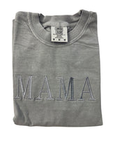 Load image into Gallery viewer, Embroidered MAMA Tee/ Grey
