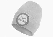 Load image into Gallery viewer, Little Brother Newborn Hospital Hat Many Colors Available: Newborn / GRAY Hat Little Brother
