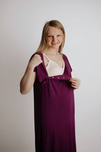 Load image into Gallery viewer, Plum Purple- Labor and Delivery/ Nursing Gown
