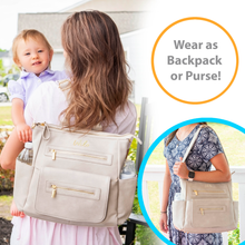 Load image into Gallery viewer, Diaper Bag Backpack: Gray
