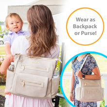 Load image into Gallery viewer, Diaper Bag Backpack: Black
